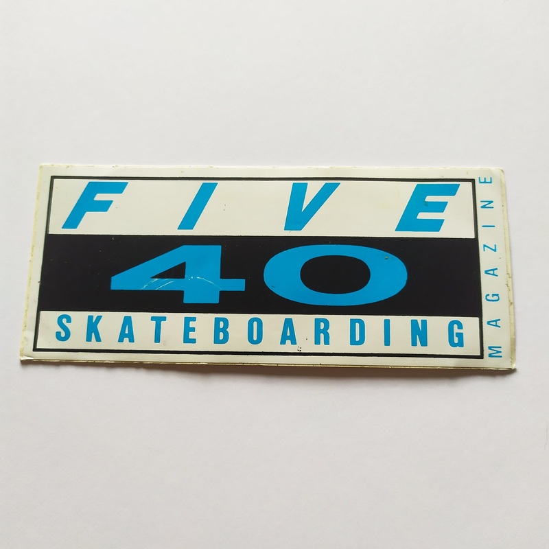 540 Skateboarding Magazine Sticker