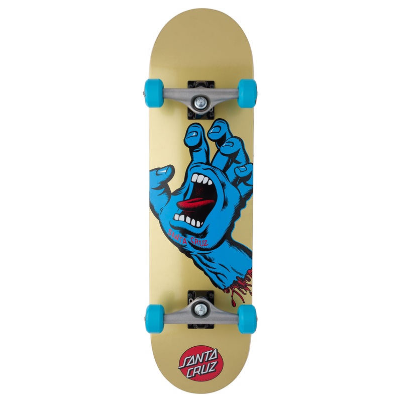 8.25in Large Screaming Hand Santa Cruz Complete Skateboard No Color 8.25in x 31.5in