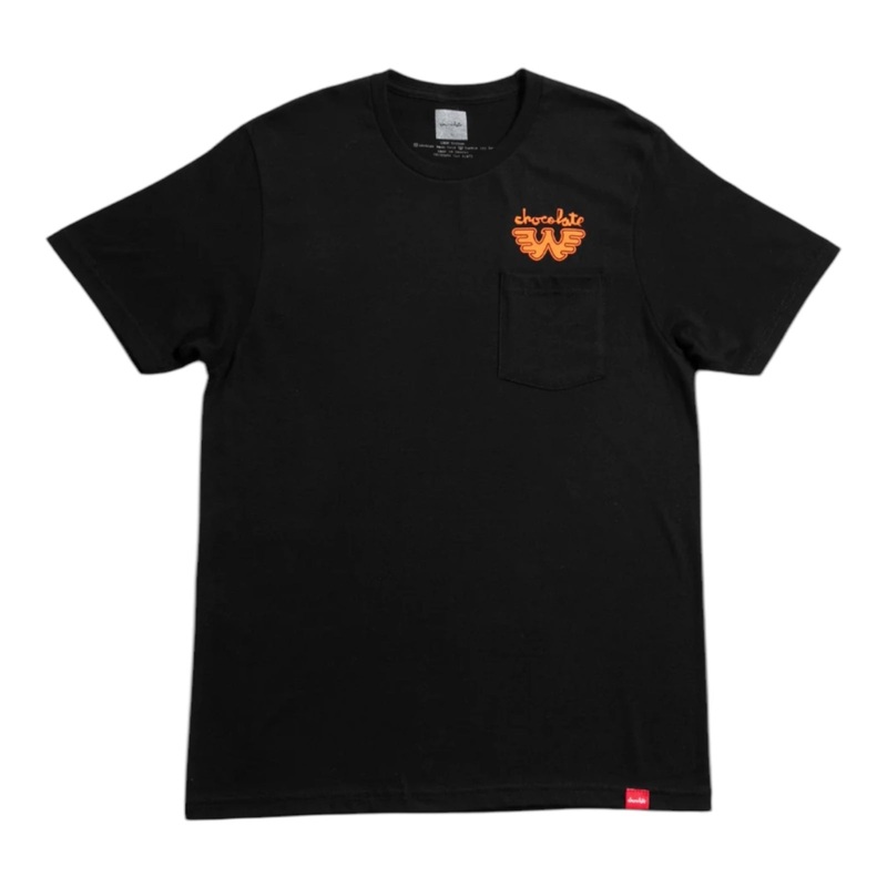 Chocolate x Waylon Jennings Flying W Pocket T Shirt Black S