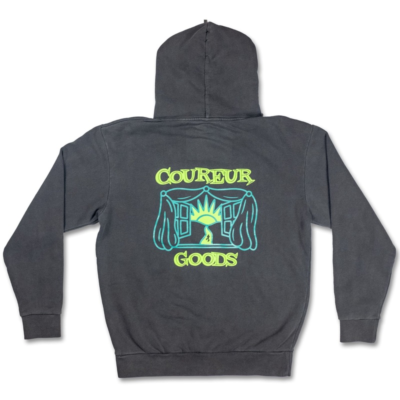 Coureur Goods Windows Open Hoodie Pigment Black Youth M