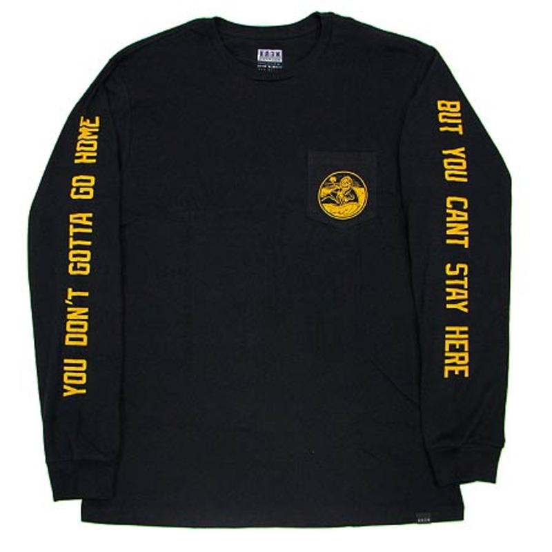 KR3W (Krew) KR3W x Sketchy Tank Go Home Long Sleeve T Shirt Black Medium