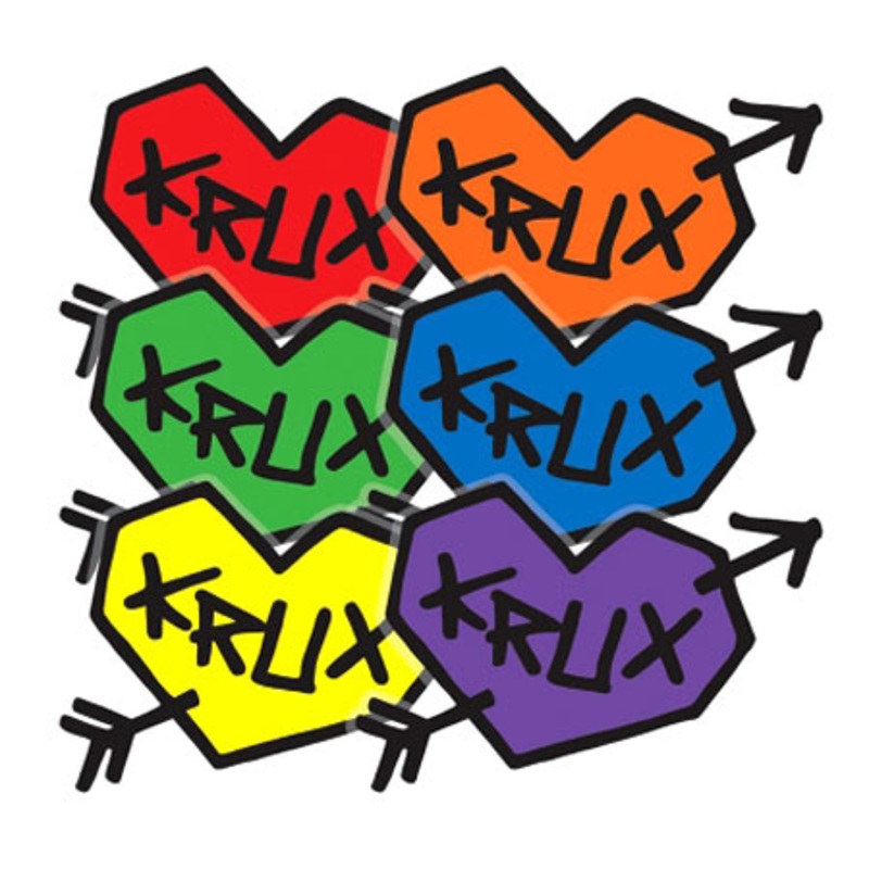 Krux Tru Love Sticker Assorted 3″ x 2″