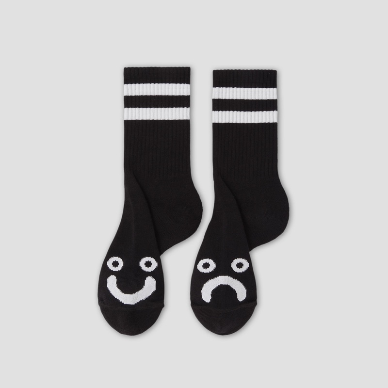Polar Happy Sad Classic Socks Black / White UK3-5