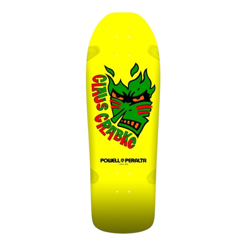 Powell Peralta Claus Grabke Skateboard Deck Yellow – 10.25 10.25
