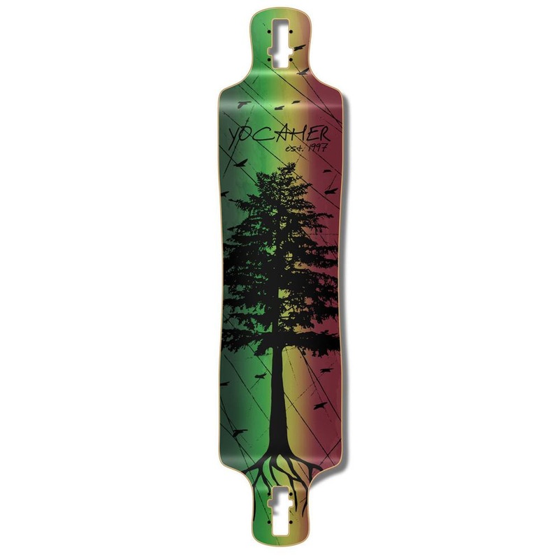 Punked Lowrider Longboard Deck – In the Pines : Rasta Deck
