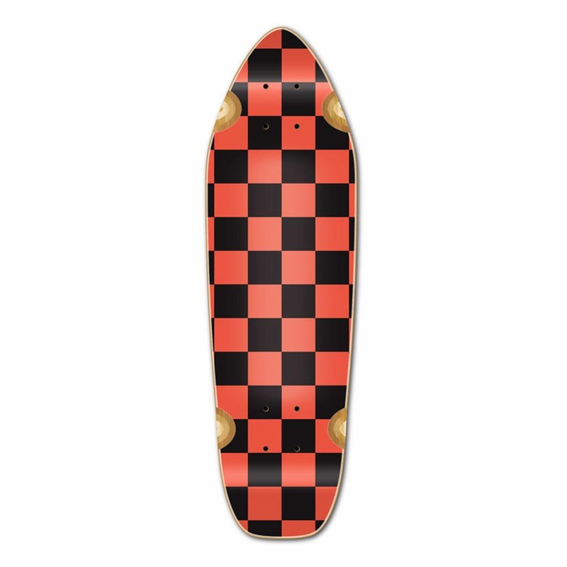 Punked Mini Cruiser Deck – Checker Orange Deck