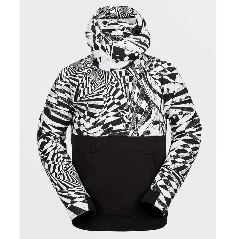 Volcom Men’s Hydro Riding Hoodie Small Black/White