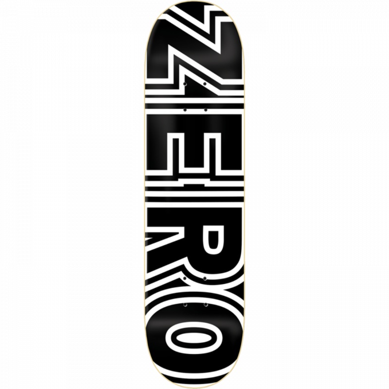 ZERO BOLD DECK-7.75 BLACK/WHT
