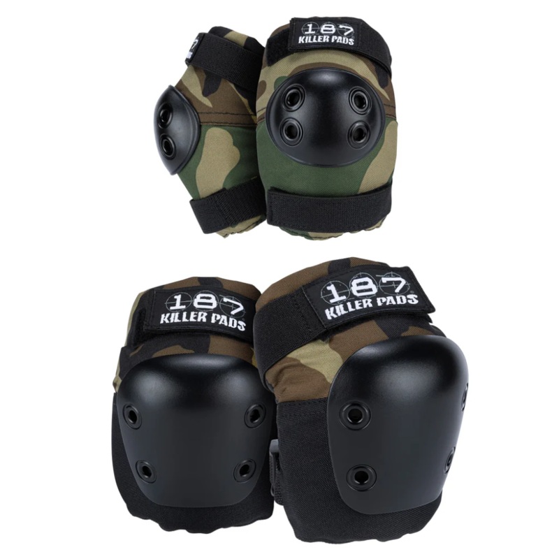 187 Killer Pads Knee & Elbow Pad Combo Pack Camo SM/MD