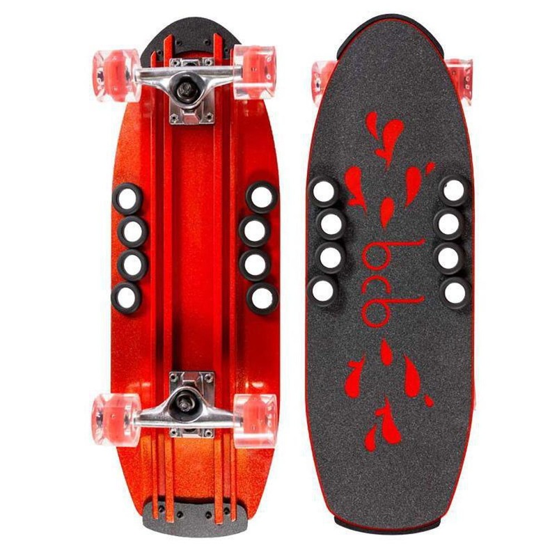 Beercan Microbrewster 24″ Red Longboard Cruiser