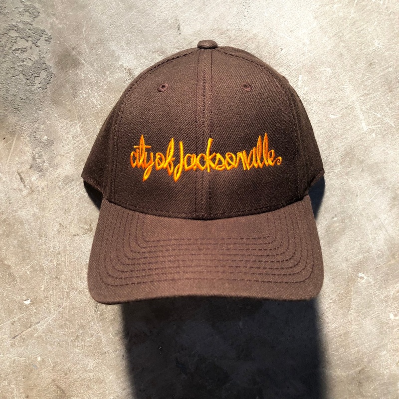 Chocolate Skateboards – City of Jacksonville Gas Station Cap – Brown / Orange