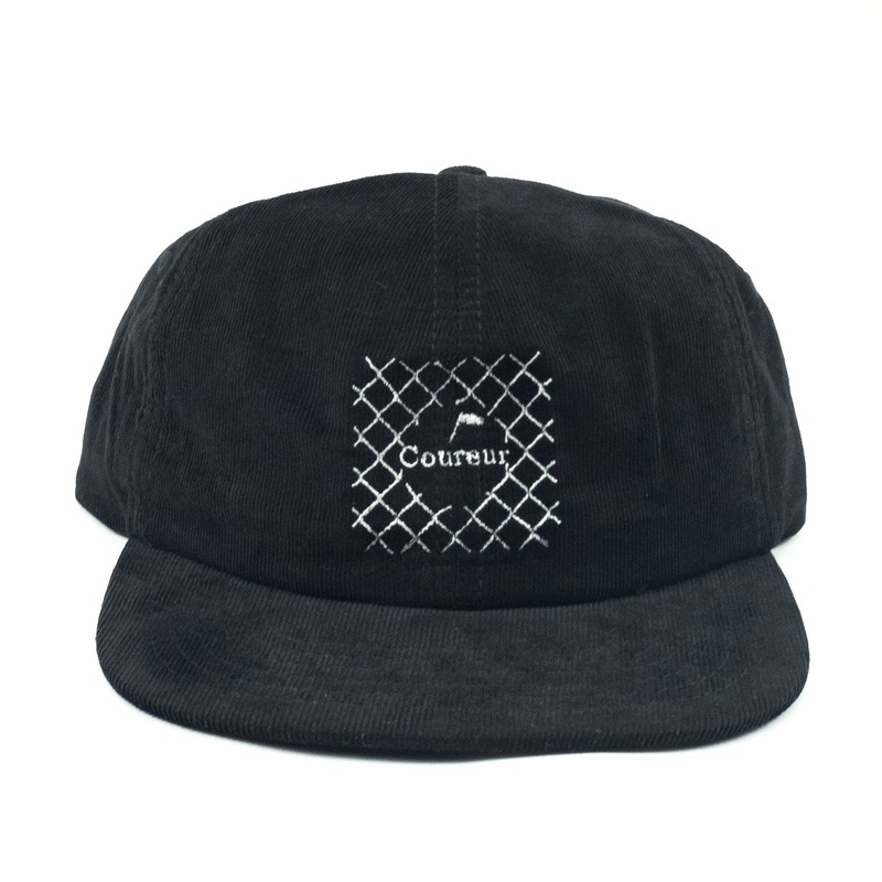 Coureur Goods Linked Micro Cord Hat Black