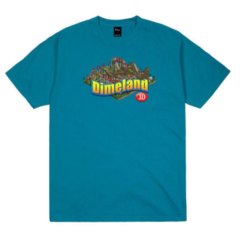 Dime Dimeland 3D T Shirt Teal Extra Large