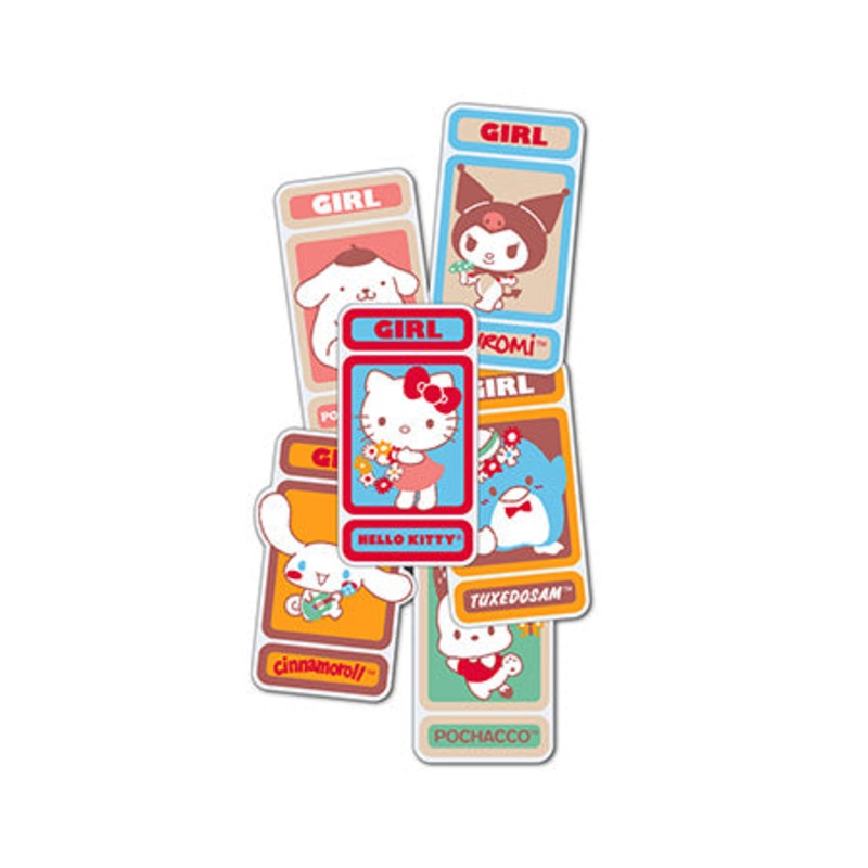 Girl Girl x Sanrio Team Kitty Sticker 6 Pack Assorted Assorted
