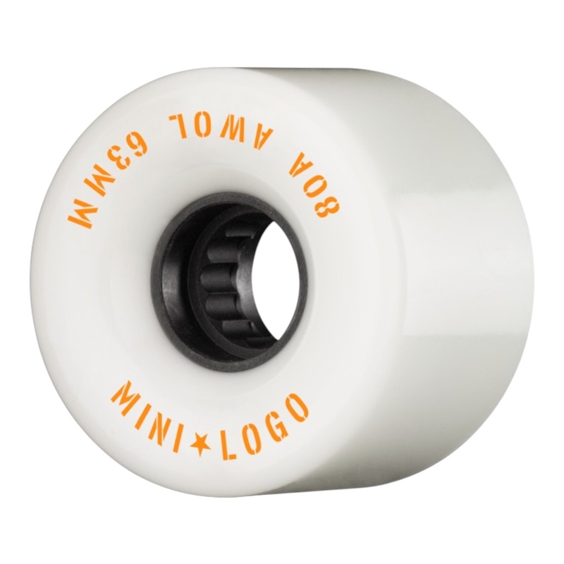 Mini Logo AWOL Skateboard Wheels 63mm 80A White 63mm