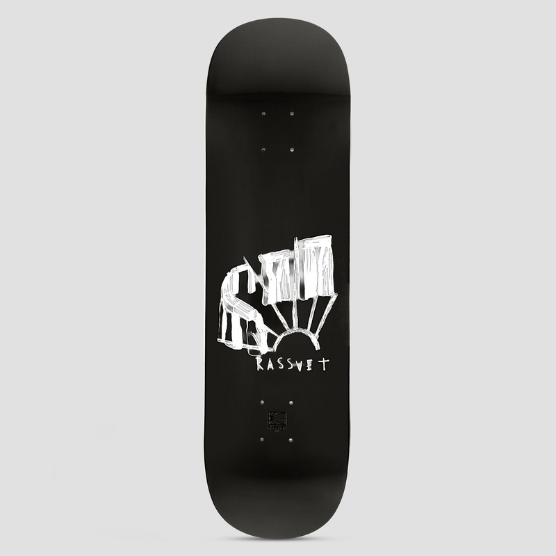 Rassvet x Rock Solid 8.5 Skateboard Deck Black