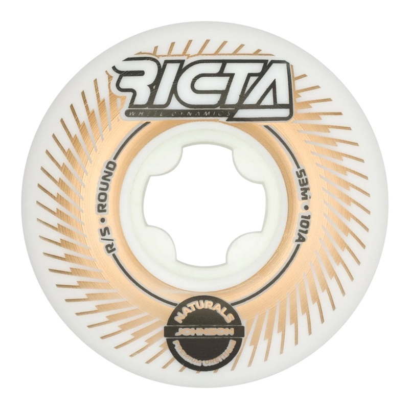 Ricta Skateboard Wheels 53mm Johnson Impeller Naturals Round 101a 53mm