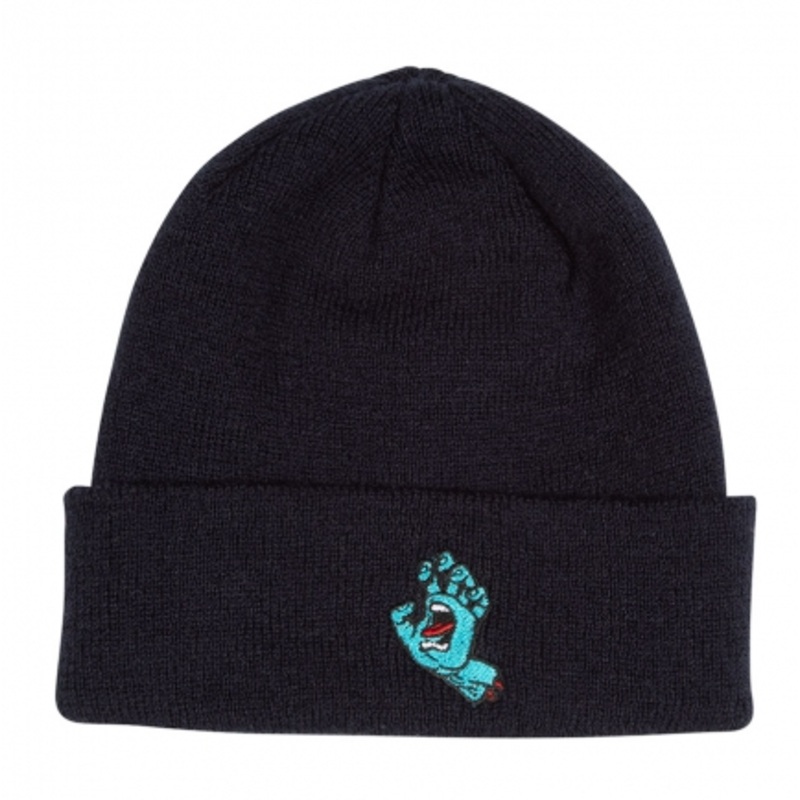 Santa Cruz Screaming Hand Long Shoreman Men’s Beanie – Black
