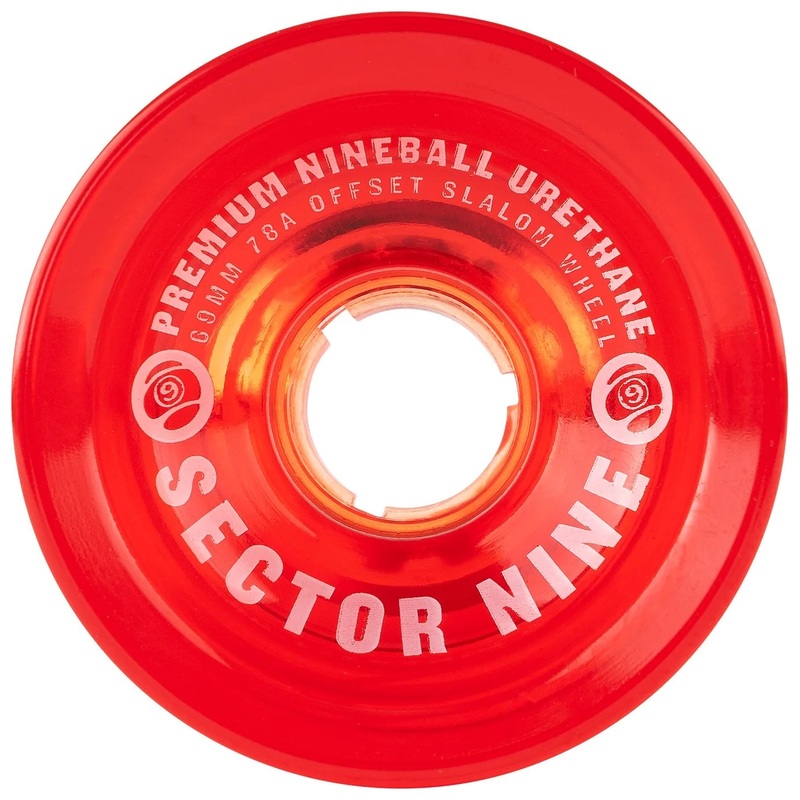 Sector 9 Nineballs Clear Red Wheels 78A 69MM