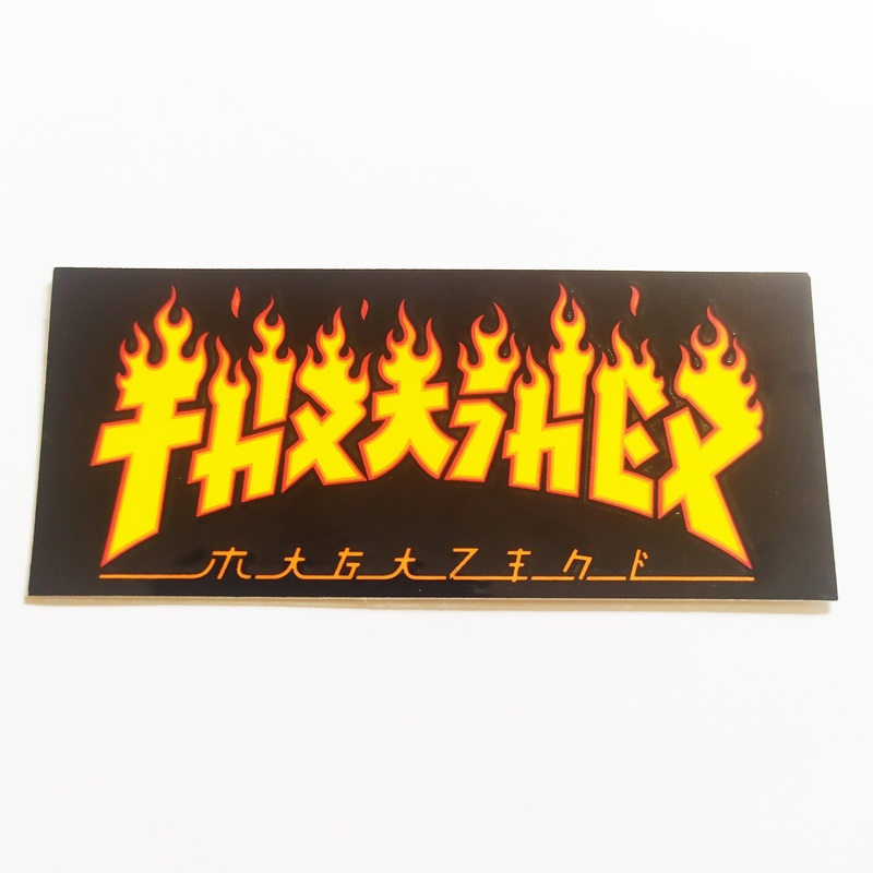 Thrasher Magazine Skateboard Sticker – Godzilla Flame