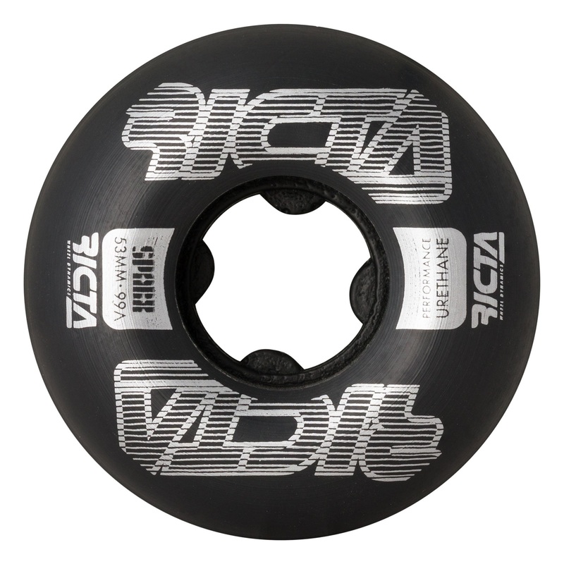 53mm Framework Sparx Black 99a Ricta Skateboard Wheels Black 53mm