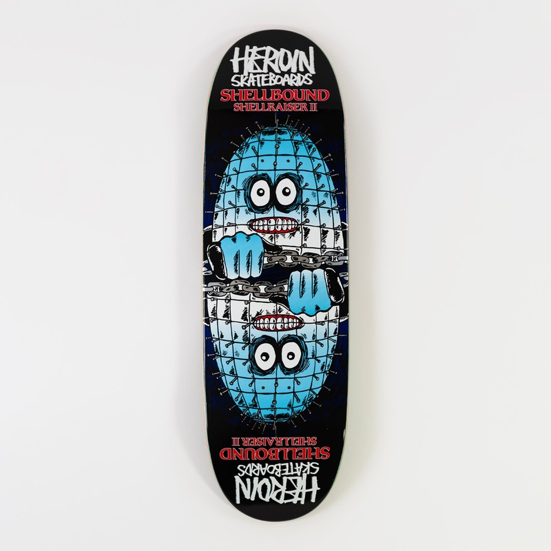 Heroin 9.5″ Shellraiser 2 Shellbound Egg Deck – Black 9.5″