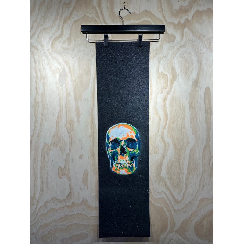 Moblow Griptape Skull Wh/Or/Bl/Grn
