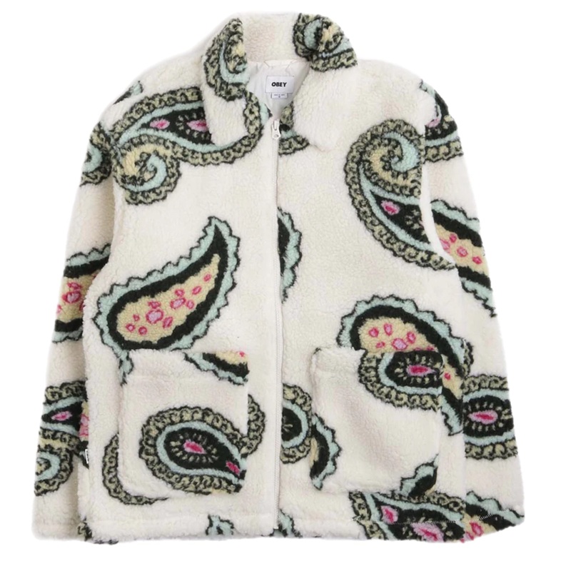 OBEY PAISLEY SHERPA JACKET S