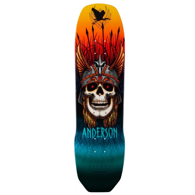 Powell Andy Anderson Heron Flight Skateboard Deck 8.45 8.45″ WB 14.25″