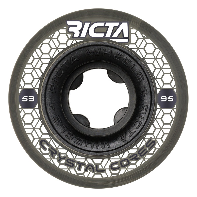 Ricta Crystal Cores Wide Clear Wheels 95A 53MM