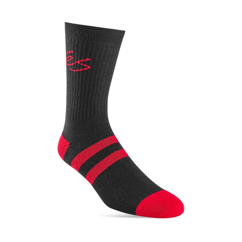 S Script Stripe Crew Sock – Black