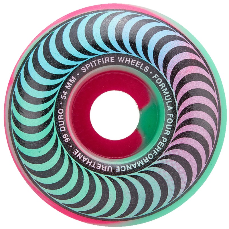 Spitfire F4 Classic 99a Classics Wheel Pink/Green 52mm