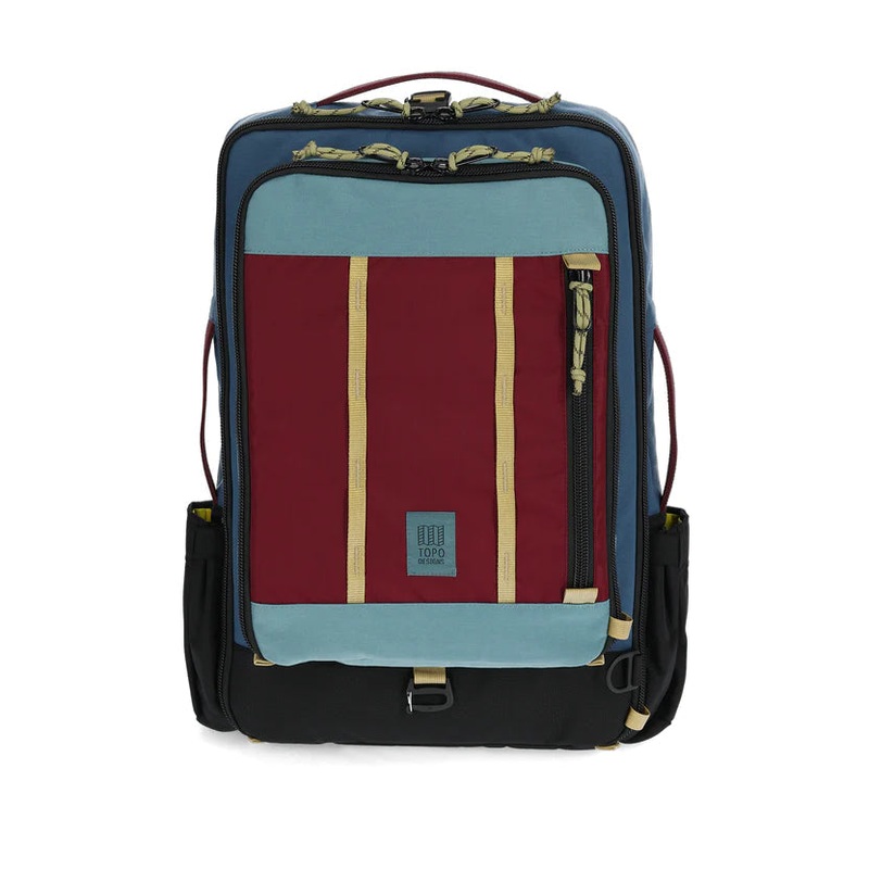Topo Designs Global Travel Bag 30L Dark Denim/Burgundy