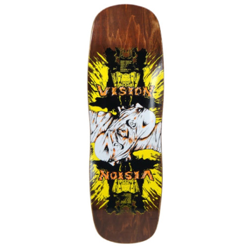 Vision Double Vision Reissue Skateboard Deck Brown Stain 9.5″ 9.5″