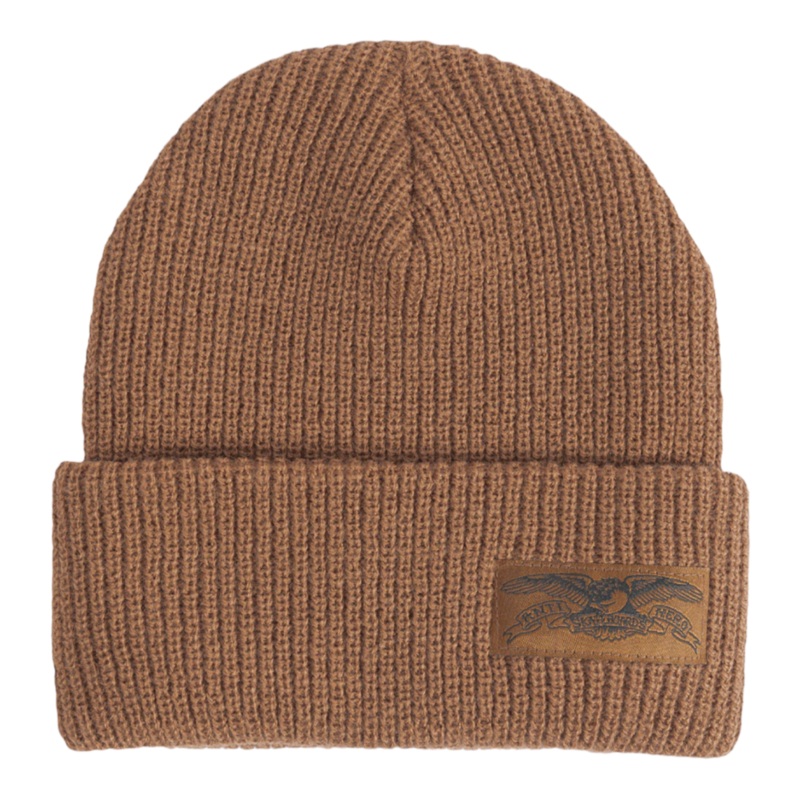 Anti Hero Stock Eagle Beanie Brown OS
