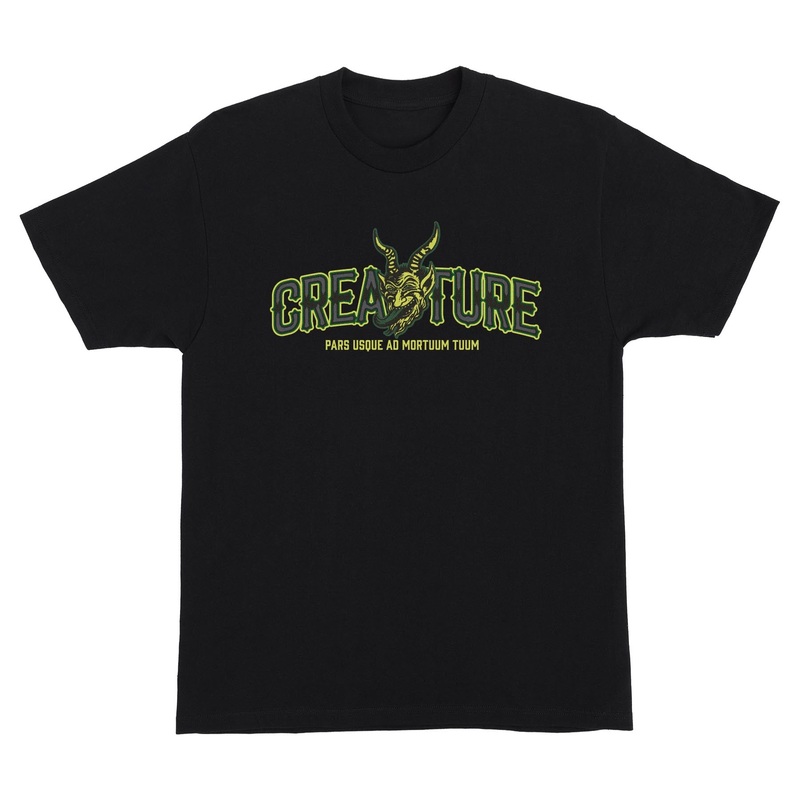 Drop Out Mens Creature T-Shirt Black S