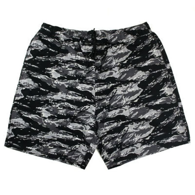 HUF Fuck It Easy Shorts Tiger Camo Extra Large