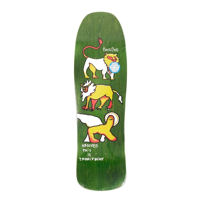Krooked Barbee Pride Pro Deck Green – 9.5″ 9.5″ Shaped