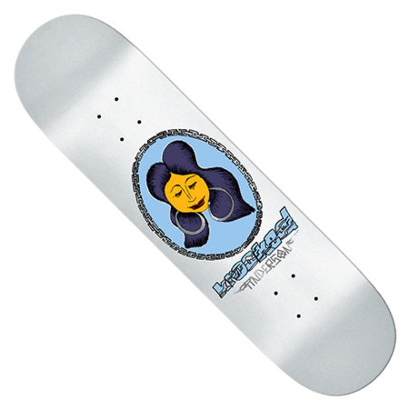 Krooked Mike Anderson Chain Frame Deck White Glitter 8.38 X 32 WB:14.25