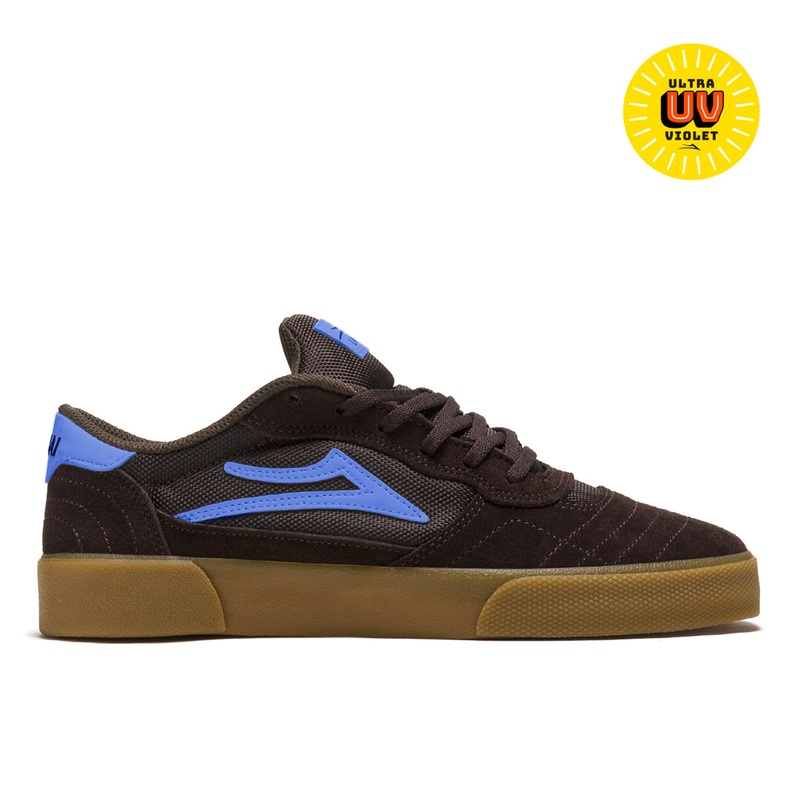Lakai Cambridge Skate Shoes – Chocolate/Light Blue UV UK 7