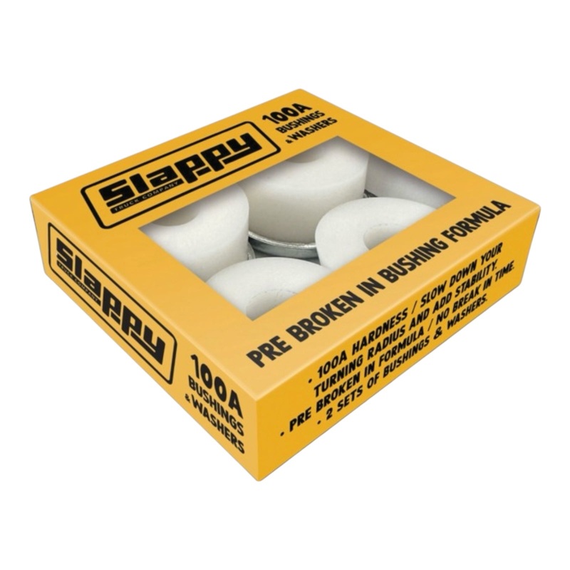 SLAPPY STANDARD BUSHINGS/WASHERS SET 100A WHITE 2pr 100a