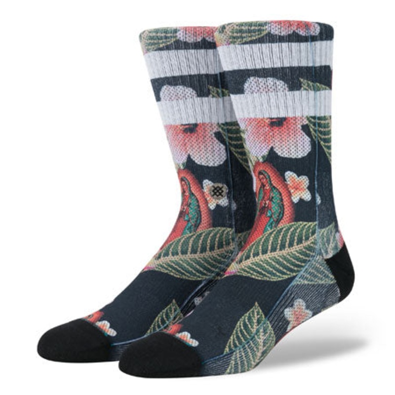 Stance Madre De Aloha Socks Black Large