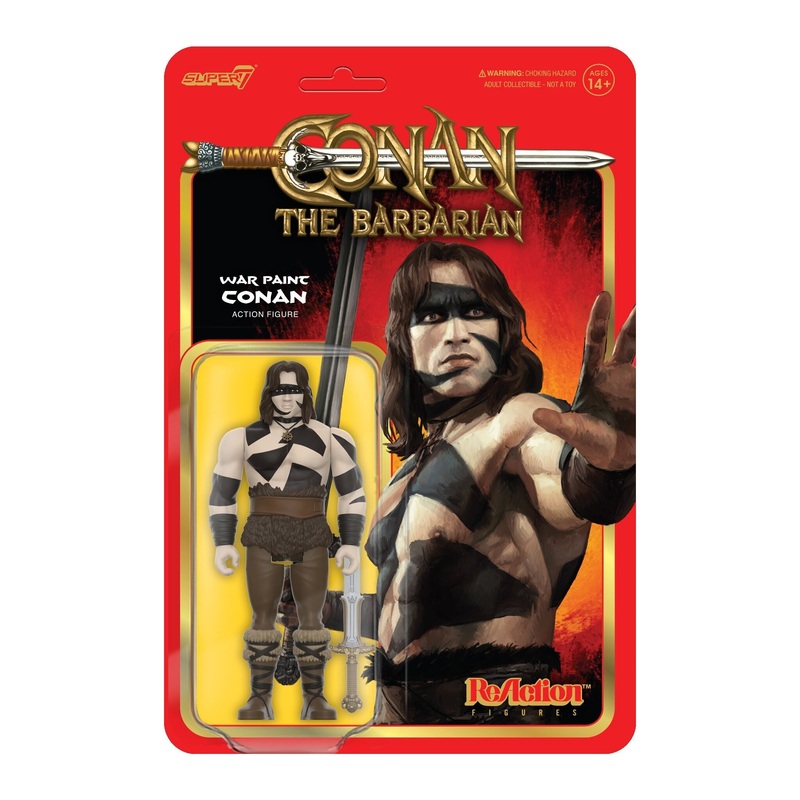 Super7 x CONAN THE BARBARIAN – CONAN (WAR PAINT) ReAction Figure