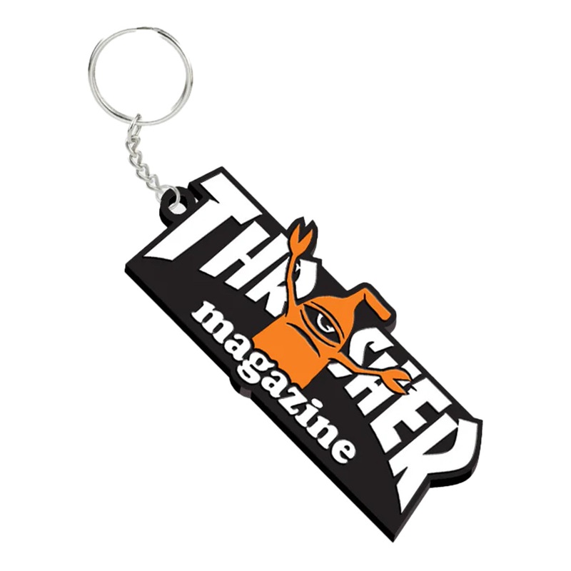 Thrasher Magazine Toy Machine Keychain Multicolor 3″