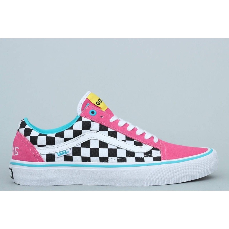 Vans Old Skool Pro Shoes Golf Wang Blue / Pink / White US7.5 /UK6.5