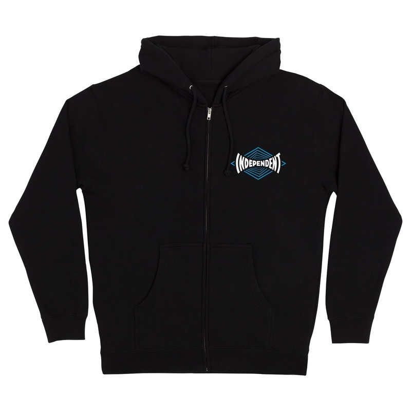Vertigo Span Mens Independent Zip Hoodie Black S