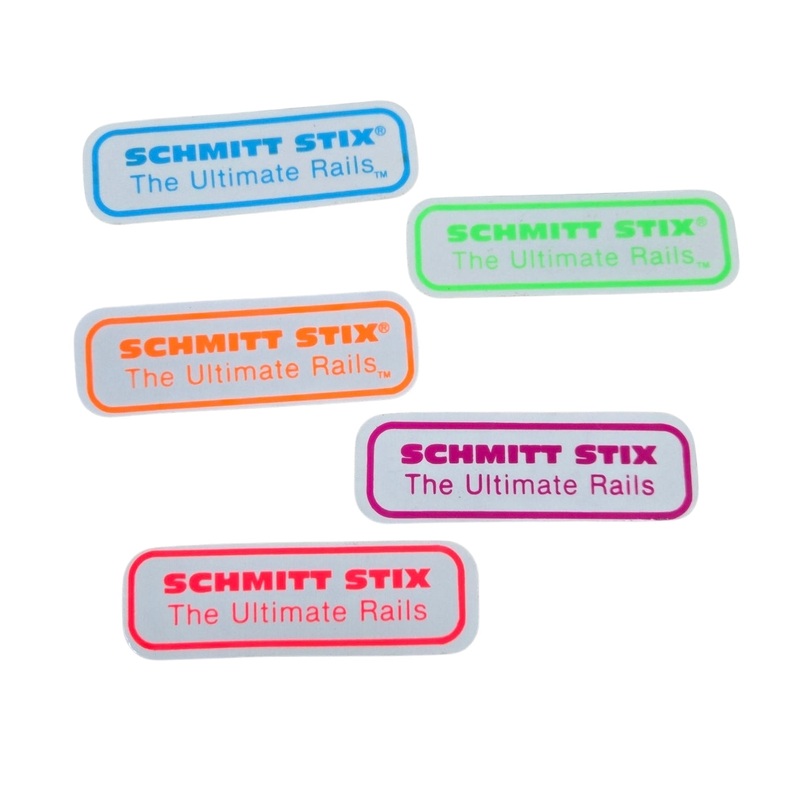 Vintage 80s SCHMITT STIX RAILS STICKER PACK (5 pc)- CLEAR