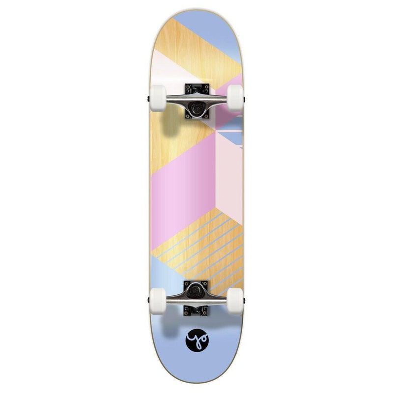 Yocaher Geometric Purple  7.75″ Skateboard – Geometric Series Complete