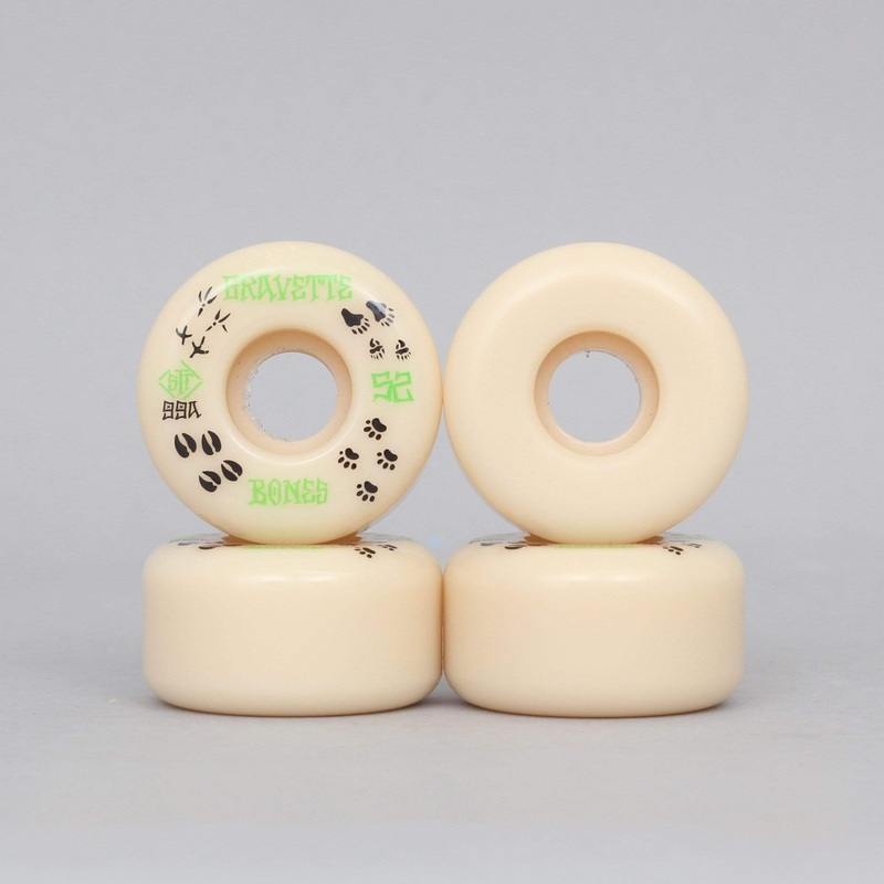 Bones 52mm 99A Gravette Trapper STF V2 Lock Skateboard Wheels Natural