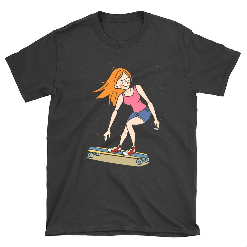 Cool Girl Longboard T-Shirt S Black